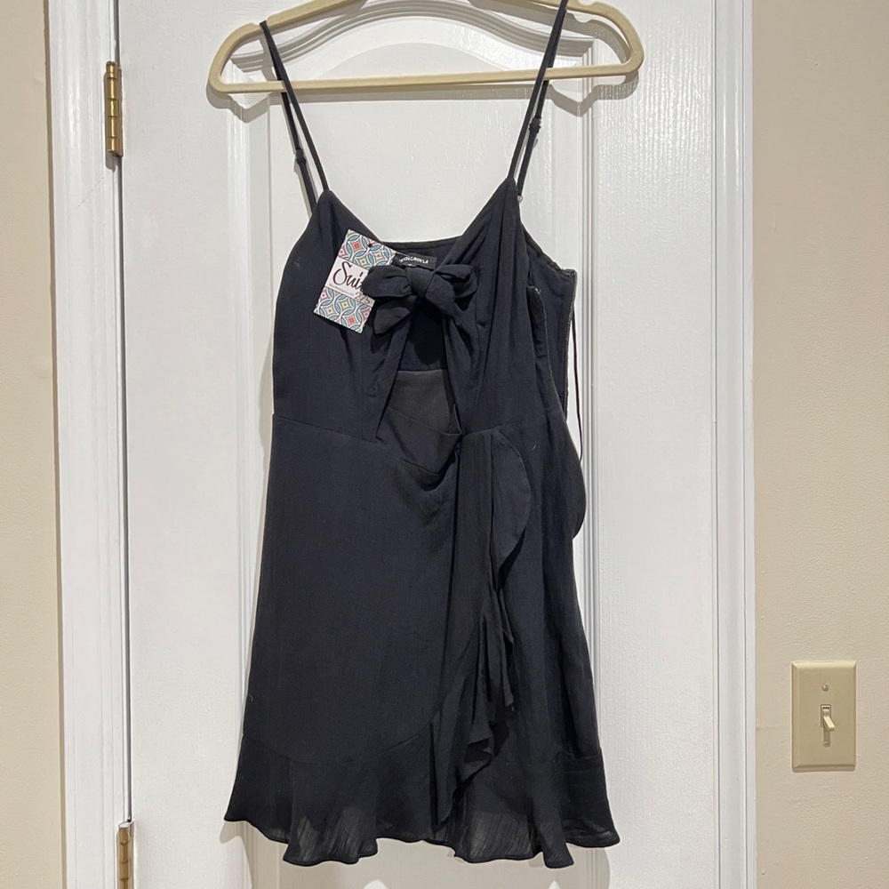 Tie front romper